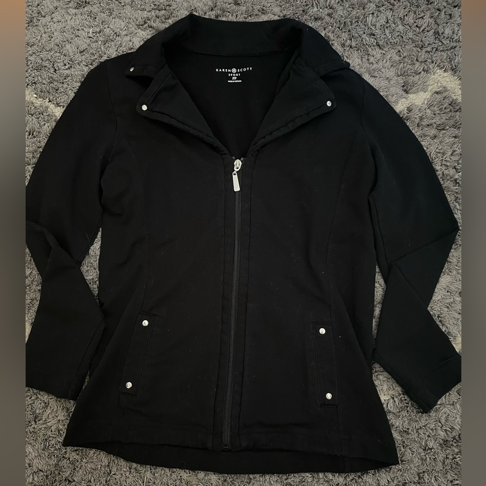 Karen Scott black sports jacket